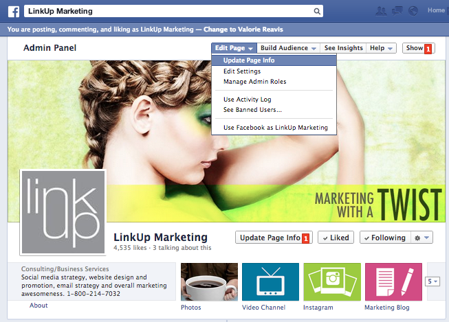 Setting Your Facebook URL